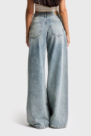 PALAZZO MID RISE JEANS