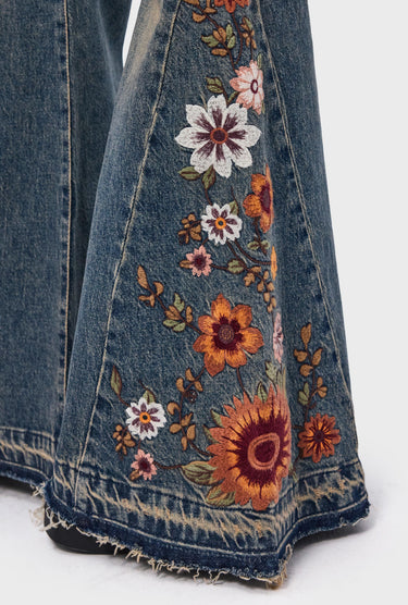 FLARE MID RISE JEANS