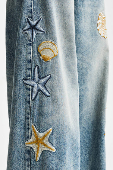 PALAZZO MID RISE JEANS