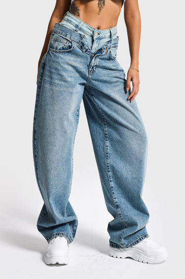 BARREL BALLOON HIGH RISE JEANS