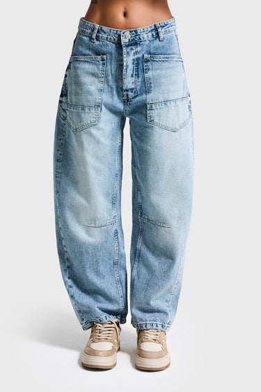 WIDE MID RISE JEANS