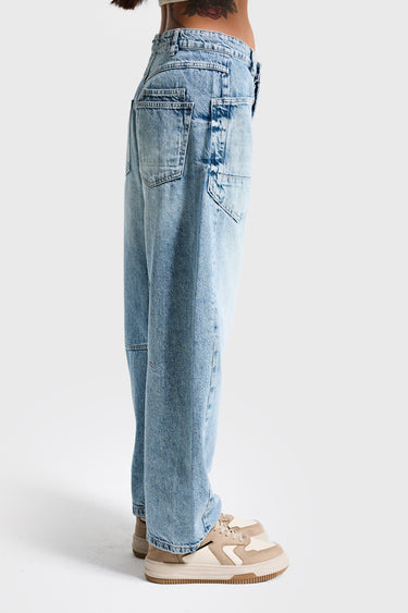 WIDE MID RISE JEANS