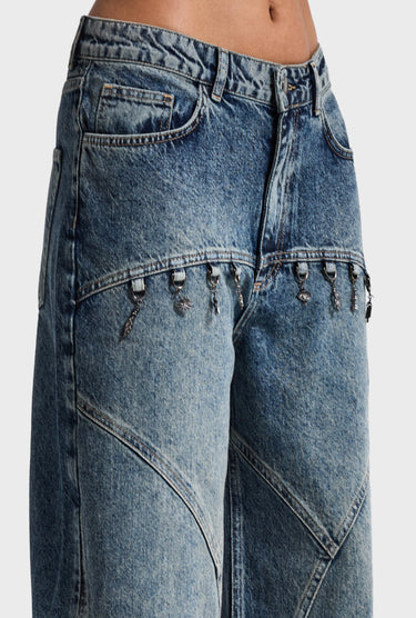 BARREL BALLOON MID RISE JEANS