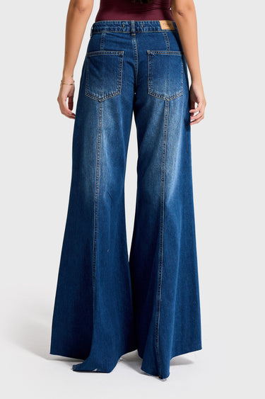PALAZZO LOW RISE JEANS - ECLIPSE