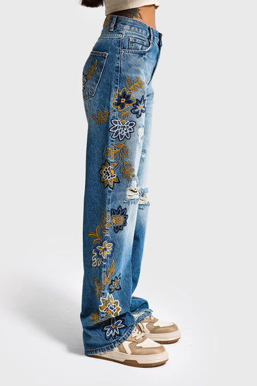 LOOSE MID RISE JEANS