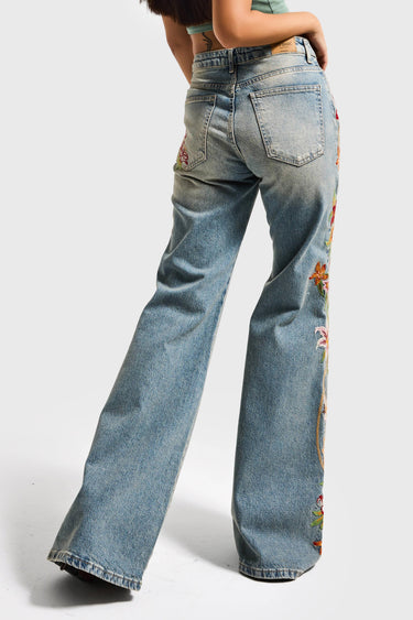 FLARE MID RISE JEANS