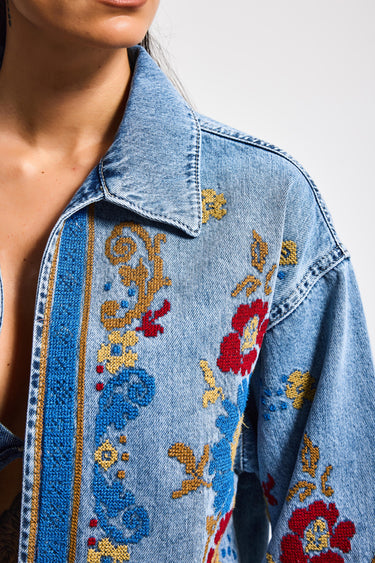 CROPPED DENIM JACKET