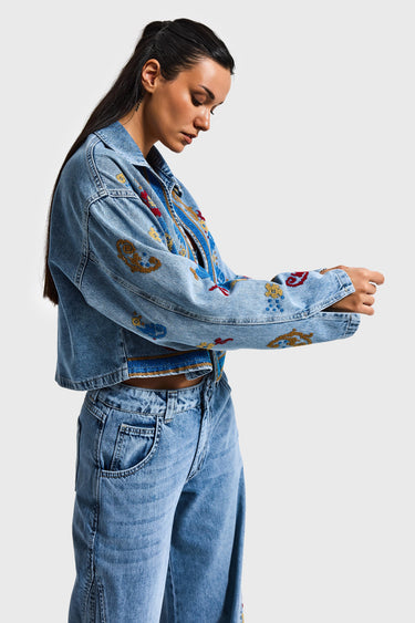 CROPPED DENIM JACKET
