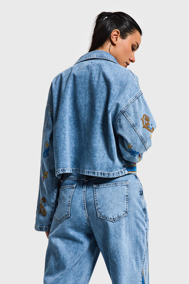 CROPPED DENIM JACKET