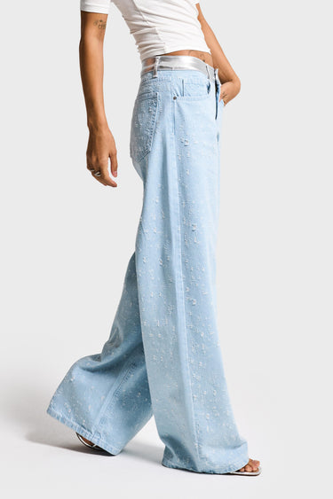 BAGGY MID RISE JEANS