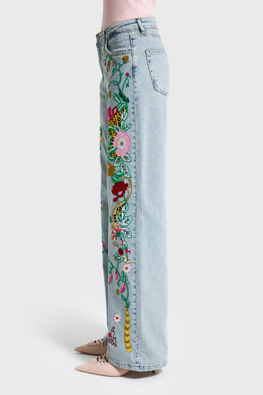 STRAIGHT LOW RISE  JEANS