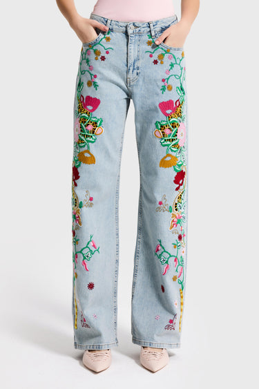 STRAIGHT LOW RISE  JEANS