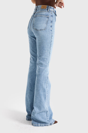 FLARE HIGH RISE JEANS - ICE
