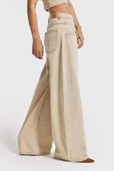 WIDE LOW RISE JEANS