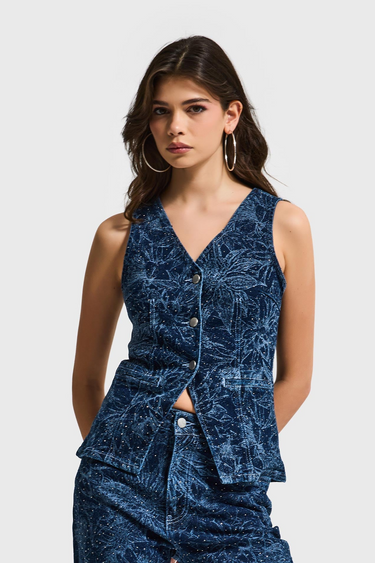DENIM WAISTCOAT