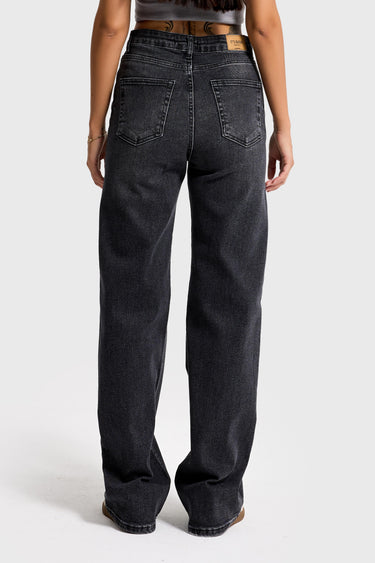 STRAIGHT MID RISE JEANS
