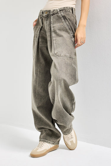 BARREL BALLOON MID RISE JEANS