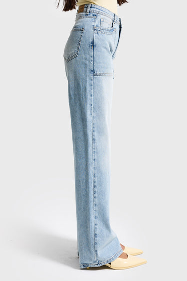 STRAIGHT LOW RISE  JEANS