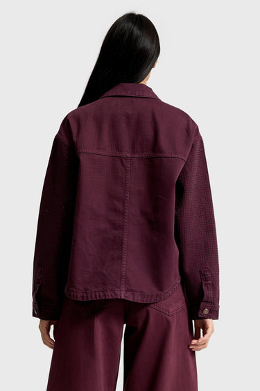 RHINESTONE STRAIGHT DENIM JACKET